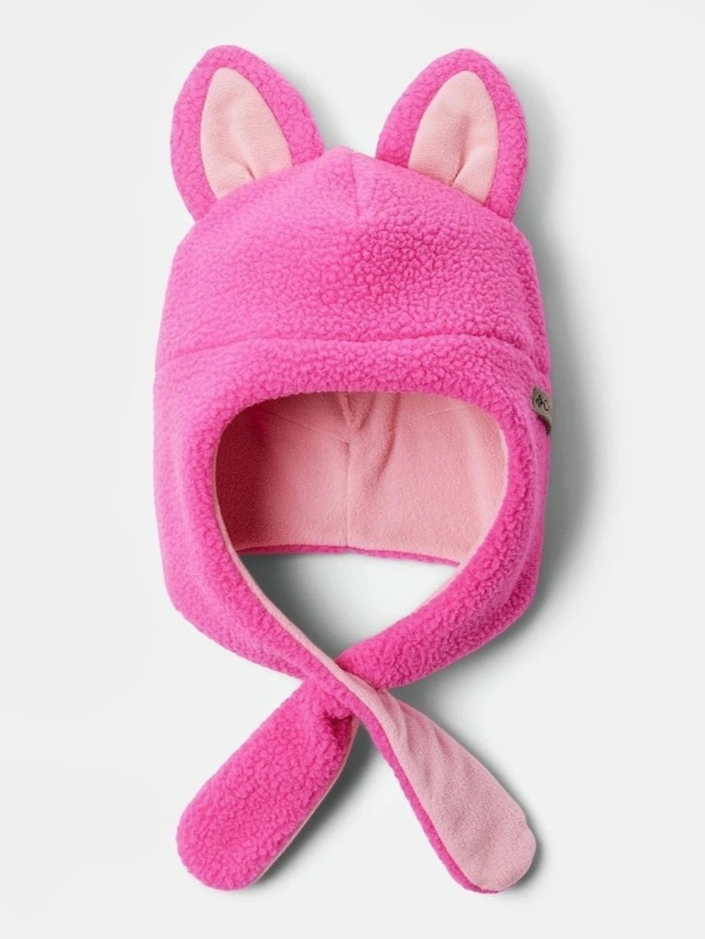 Columbia Tiny Animal Beanie II Pink Fleece Animal Ear Hat
